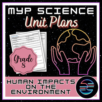 Preview of Human Impacts on the Environment Unit Plan - Grade 8 MYP Middle School Science