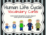 Human Life Cycle Vocabulary Cards