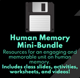 Human Memory Mini-Bundle (Worksheets, Activities, and Guid