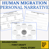 Human Migration Personal Narrative Graphic Organizer (Cros