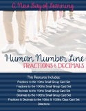 Human Number Line - Fractions and Decimals - Math Center o