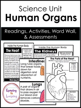Preview of Human Organs Science Bundle with Google Slides