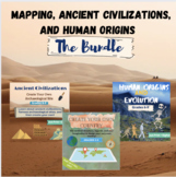 Human Origins, Ancient Civilizations, and Map Skills BUNDLE