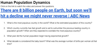 Preview of Human Population Dynamics - Documentary