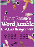 Human Resource - Word Jumble In-Class Assignment - BB10/20