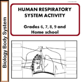 Human Respiratory System ACTIVITY Worksheet - FREE (Science, Biology)