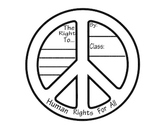Human Rights (Peace Sign) Bulletin Board