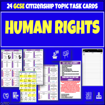 Preview of Human Rights Civics Task Cards
