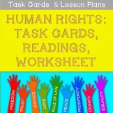 Human Rights: Task Cards, Reading, Worksheet (CCSS Aligned!)