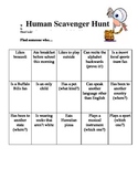 "Human Scavenger Hunt" Icebreaker Activity