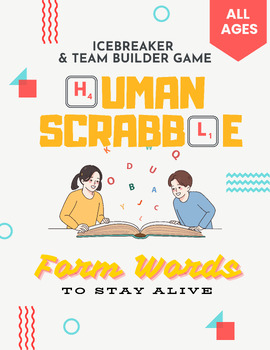Preview of Human Scrabble Ultimate Icebreaker & Teambuilder Game | Classroom | All Ages