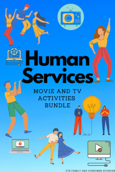 Preview of Human Services Movie and TV Activities Bundle