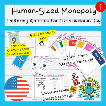 Preview of Human-Sized Monopoly | Exploring America for International Day | Monopoly XL