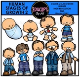 Human Stages Of Growth 2 - Caucasian Male {Educlips Clipart}