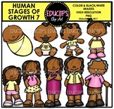 Human Stages Of Growth 7 - Hispanic Female {Educlips Clipart}