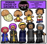 Human Stages Of Growth 9 - Islamic Female {Educlips Clipart}