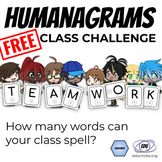 Humanagrams! FREE class teamwork challenge activity