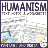 Renaissance Humanism Lesson & Activities | Printable and Digital