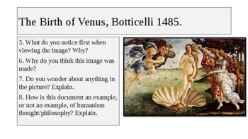 Analysis of The Birth of Venus – Principles of Design 1301