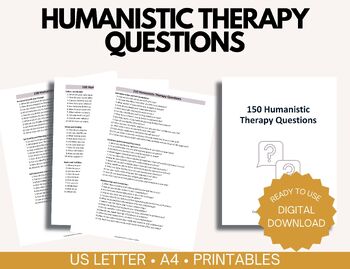 Preview of Humanistic Therapy Questions for Educators: Fostering Growth and Connection