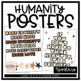 Humanity, Race and Acceptance Posters