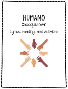 Preview of Humano by Chocquibtown Song Activities- Digital Included