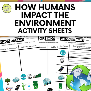 Preview of Humans And The Environment: How Humans Affect The Environment Worksheets