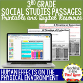 Humans Effects - 3rd Grade Social Studies Reading Comprehe