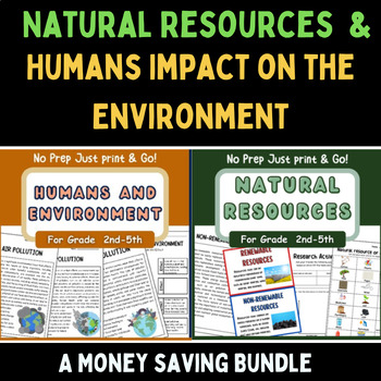 Preview of Humans Impact on the Environment & Natural Resources BUNDLE