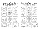 Humans Were Here Scavenger Hunt Worksheet