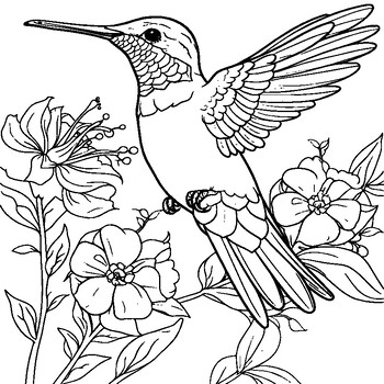 Hummingbird Coloring Book : Hummingbird Coloring Pages by abdell hida