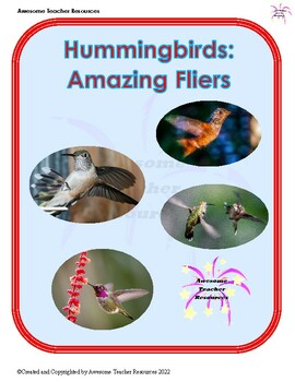 Preview of Hummingbirds: Amazing Fliers Comprehension and Essay Response: GR5