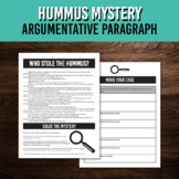 Hummus Mystery | Claim, Evidence, & Reasoning Argumentativ