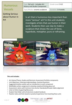 Preview of Humorous Vessels - Getting Serious about Humor in Art - full unit