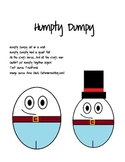 "Humpty Dumpty" Craft Stick Puppet Pattern