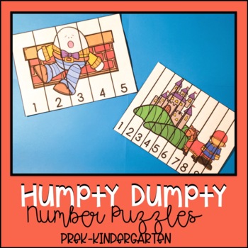 kindergarten number puzzles teaching resources tpt