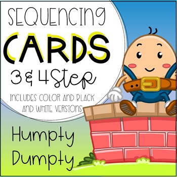 Preview of Humpty Dumpty Nursery Rhyme Activities || sequencing picture cards / stories
