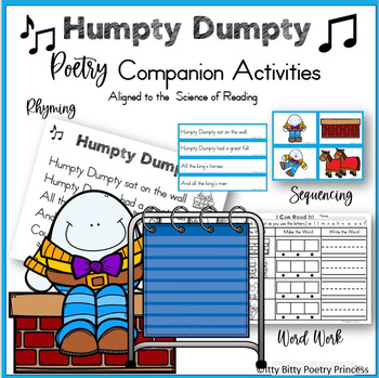 Preview of Humpty Dumpty Poem and Decodable Reader