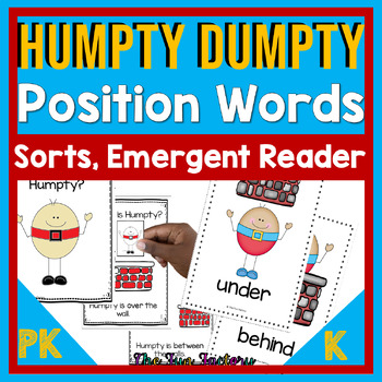 Preview of Positional Words Activities With Humpty Dumpty - Position Words PK Kindergarten