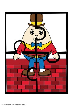 Humpty Dumpty Nursery Rhyme Puzzles by Little Hands Early Learning