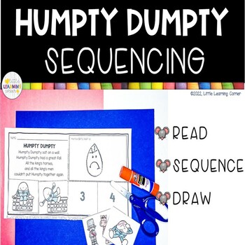 Preview of Humpty Dumpty Sequencing | Nursery Rhymes Retelling Cards