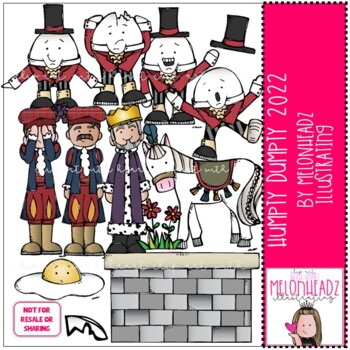 Preview of Humpty Dumpty clip art 2022 COMBO PACK by Melonheadz Clipart