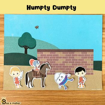Preview of Humpty dumpty nursery rhyme busy book pages