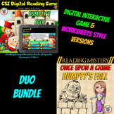 Humpty's Fall Reading Mystery Duo Bundle Worksheets & Digi