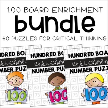 Preview of Hundred Board Enrichment Puzzles - The BUNDLE!