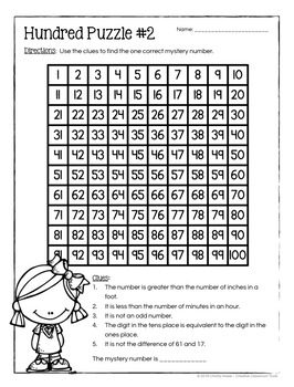 Hundred Board Number Puzzles! Math Enrichment Activities (2Nd Grade)