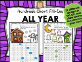 Hundred Chart Fill-Ins ALL YEAR