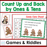 Hundred Chart Winter Addition and Subtraction - Candy Cane