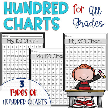 Preview of Hundred Charts FREEBIE for All Grades
