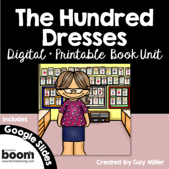 Preview of The Hundred Dresses Novel Study : Digital + Printable Book Unit